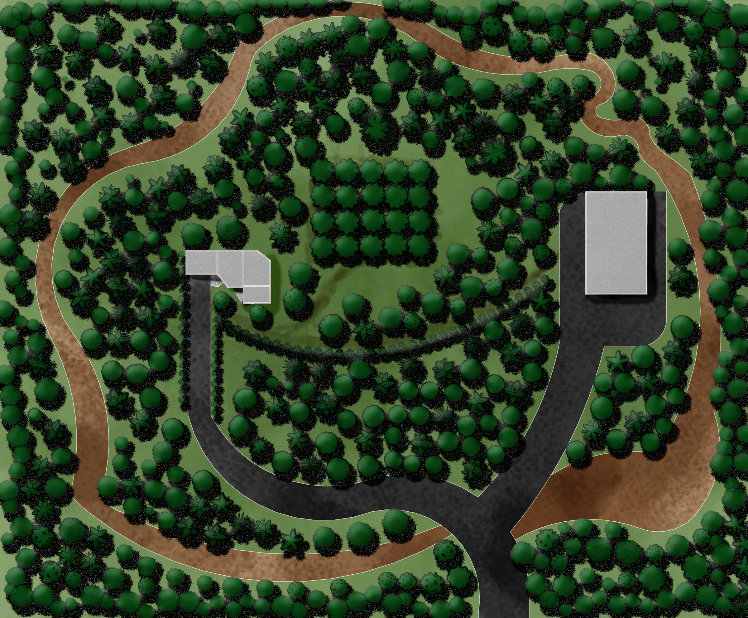 Estate design blueprint render