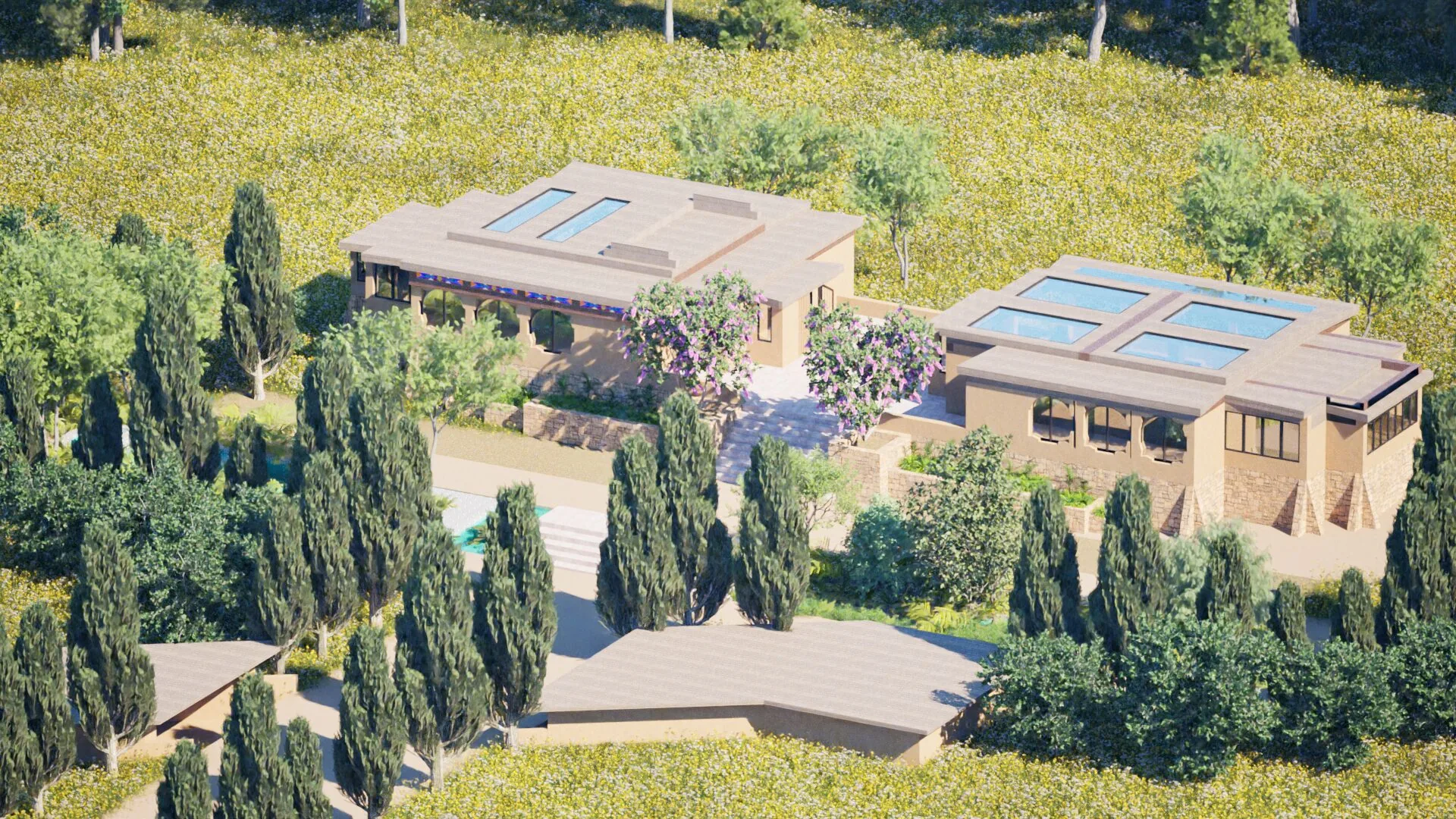 Five-acre permaculture farmette with orchard and pasture