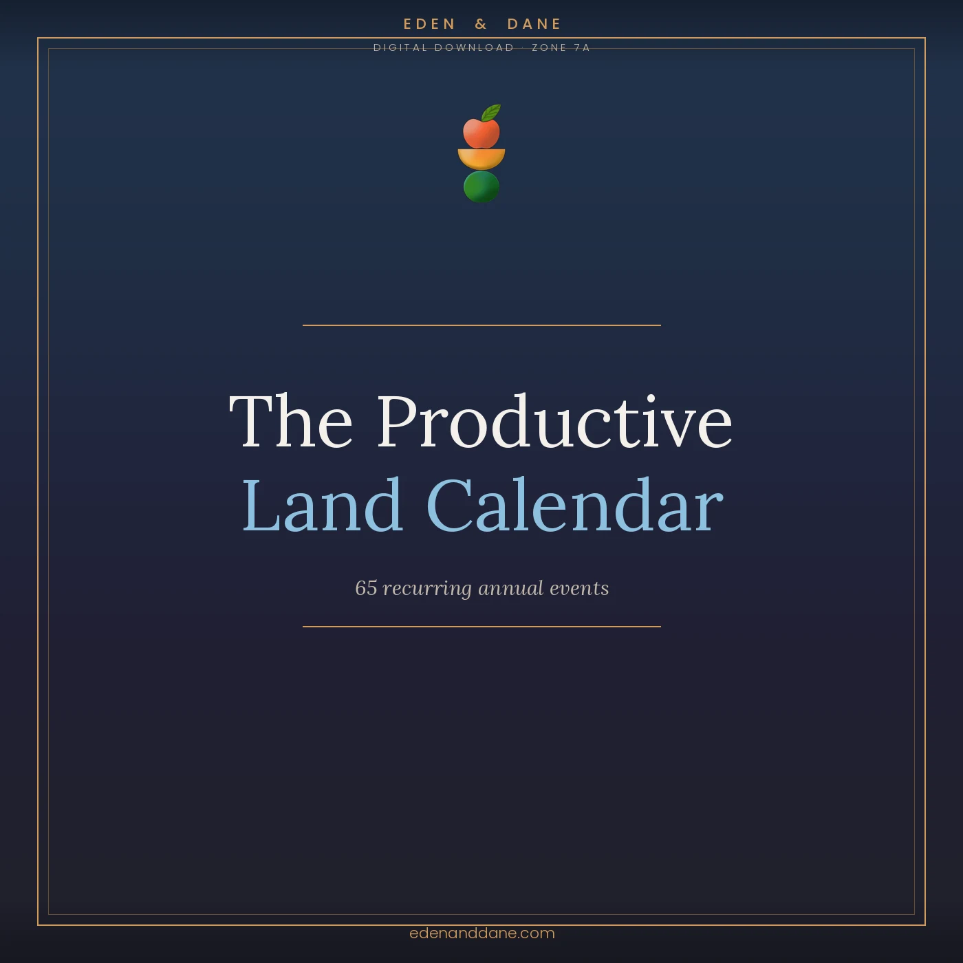 Productive Land Calendar