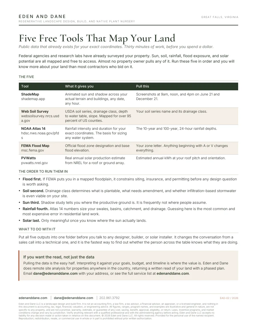 First page of Five Free Tools That Map Your Land